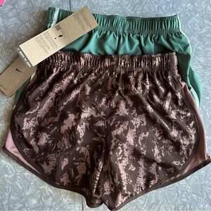 Nike dry fit XS 3” inseam brief lined athletic/running shorts set of 2